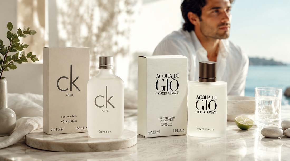 CK One vs Acqua Di Gio: Minimalist Freshness Versus Aquatic Sophistication