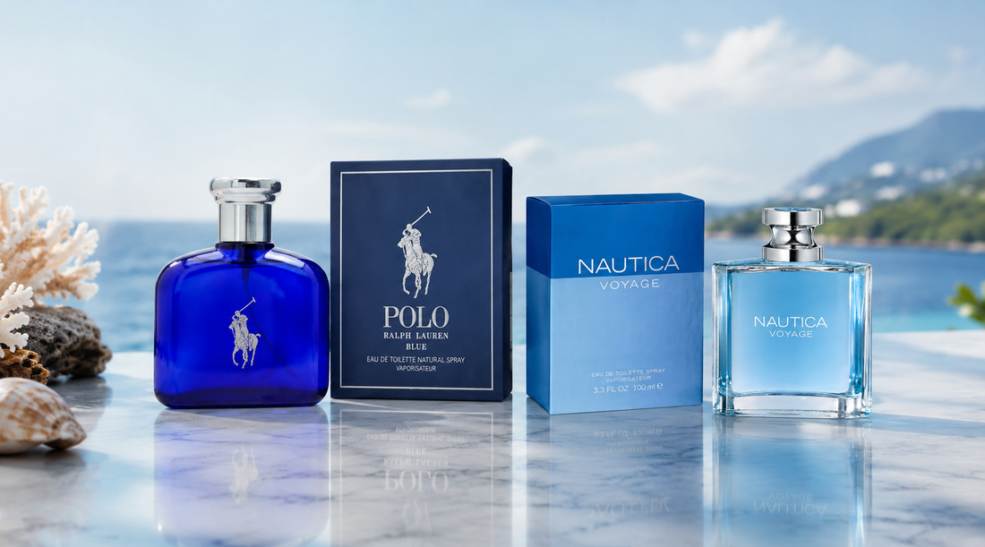 Nautica Voyage vs Polo Blue: Budget Versus Designer Aquatic Fragrances