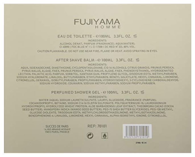 South Beach Perfumes Fujiyama 3pc Gift Set SBP